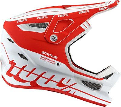 100% Status Youth Helmet 2021 - Topenga Red-White, Topenga Red-White